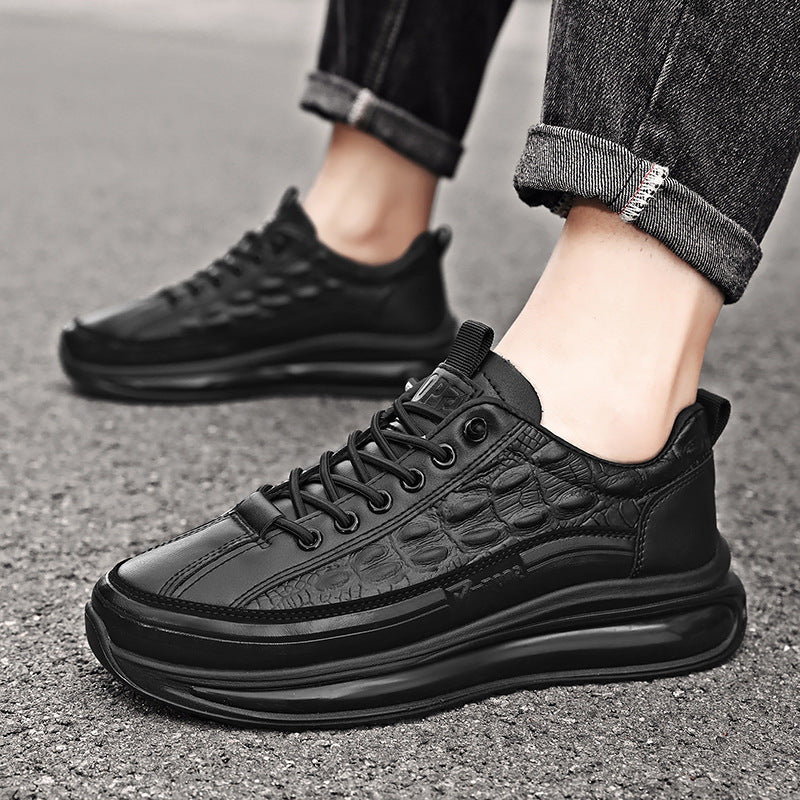 New Springautumn Mens Casual Shoes With Thick Soles