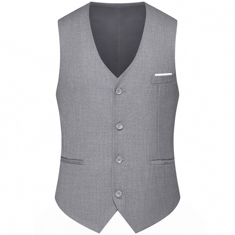 Mens Suit Vest Korean-style Suit Waistcoat