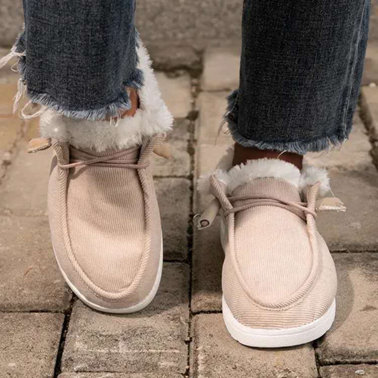 Flat warm cotton shoes cross-border ladies flat shoes