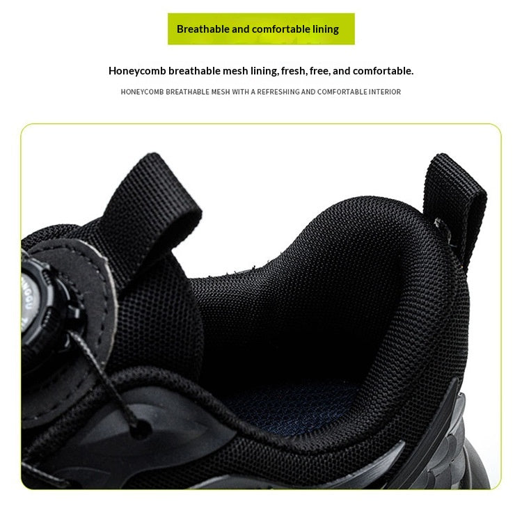 Mens Impact-resistant Puncture-proof  Breathable Deodorizing Work Shoes