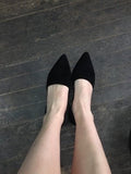 Ladies Shallow Pointed Toe Flat Peas Shoes Single Shoes