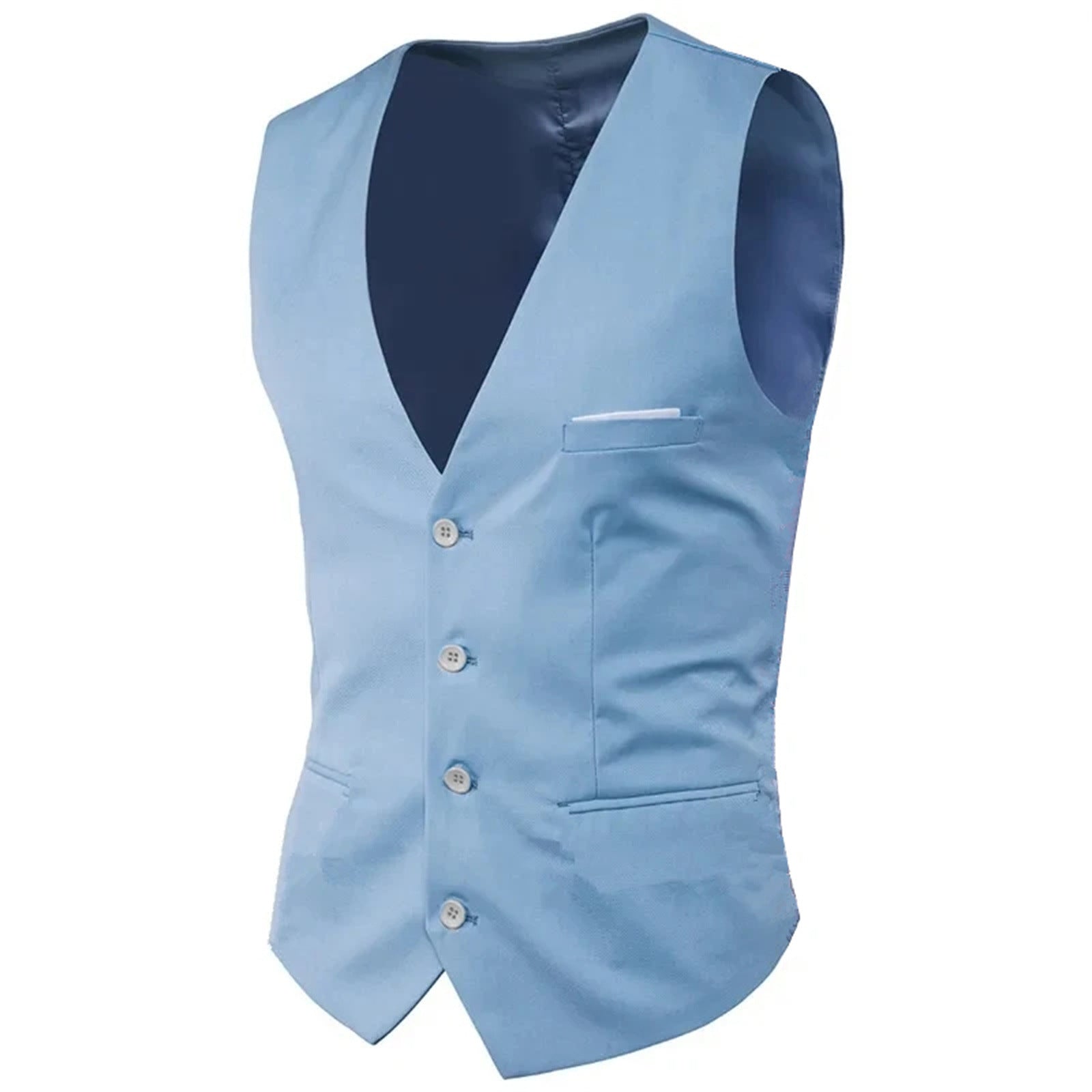 Mens Suit Vest Korean-style Suit Waistcoat