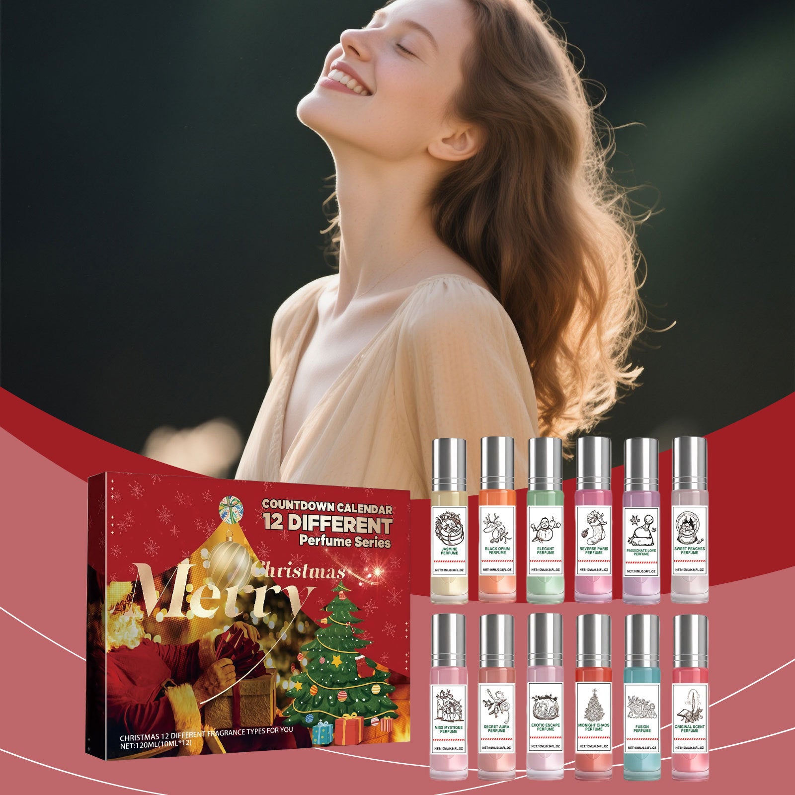Christmas Colorful Countdown Perfume Gift Set 12 Unique Fragrances That Never Clash