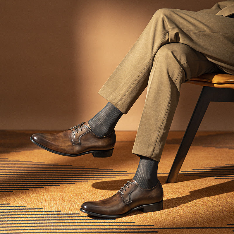 Mens Casual Business Dress Leather Shoes