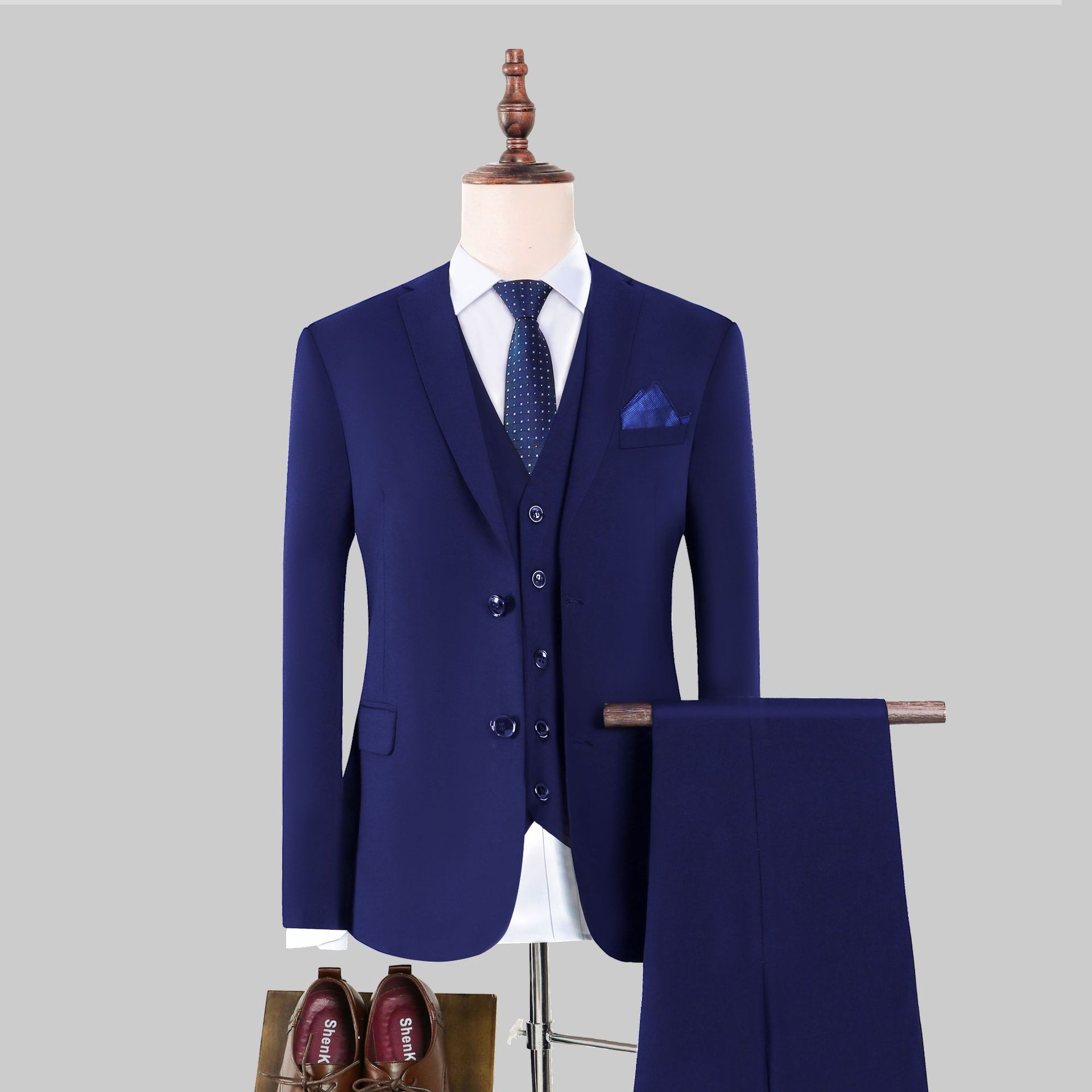 Korean-style Casual Blazer Suit Jacket Three-piece Set
