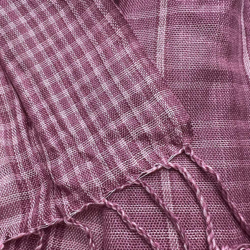 2pcs Bright Color Block Fuchsia Yarn-Dyed Scarf,Luxe Look For Evening Wear,Scarf,vacation,daily Life,evening Party,Office Appropriate Subtlety For Women Men