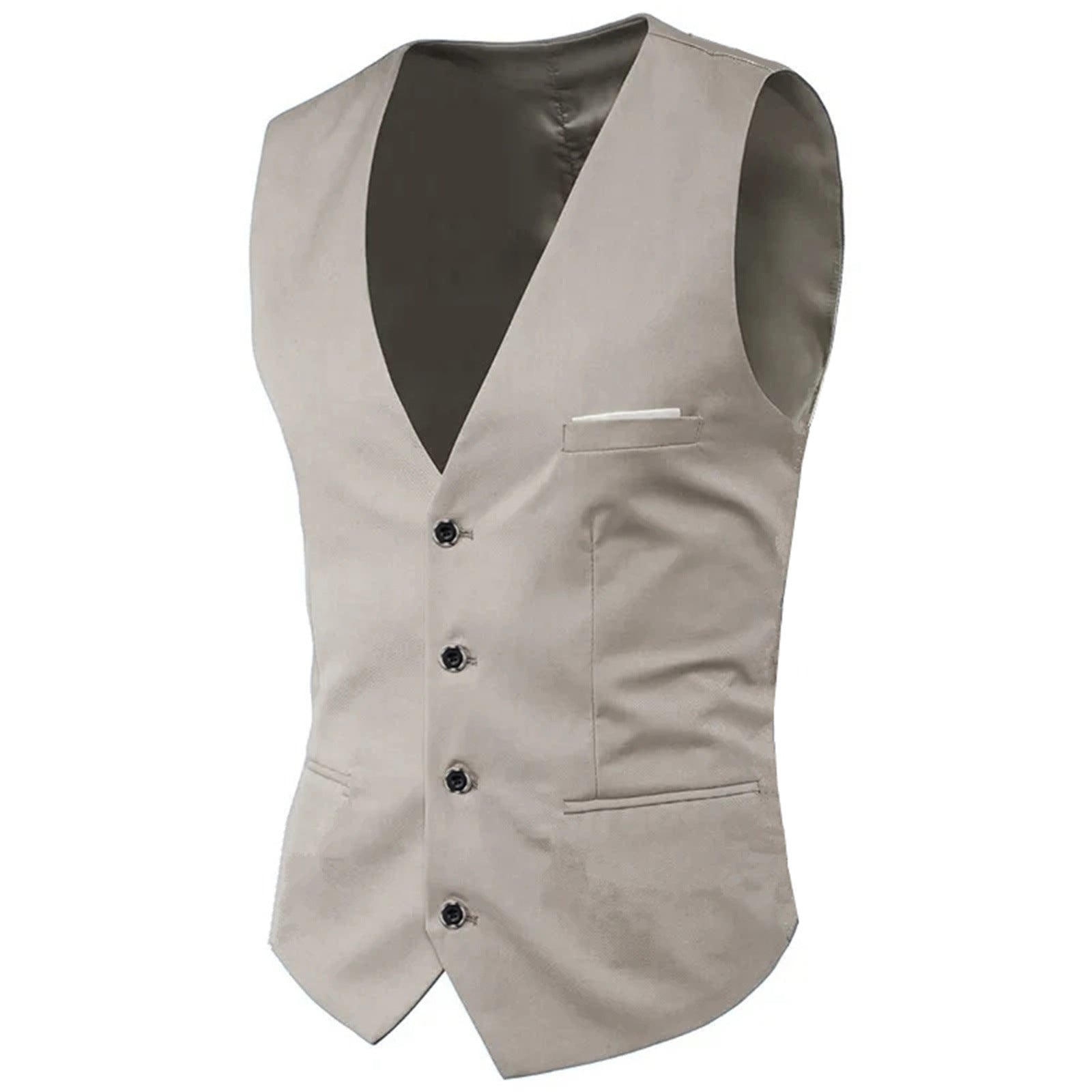 Mens Suit Vest Korean-style Suit Waistcoat