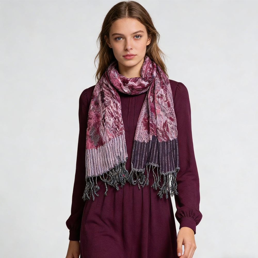 2pcs Glamorous Dinner Accessory Rich Jacquard Texture Catches Light Evening Jacquard Scarf,Luxe Look For Evening Wear,Scarf,vacation,daily Life,evening Party,Office Appropriate Subtlety For Women Men