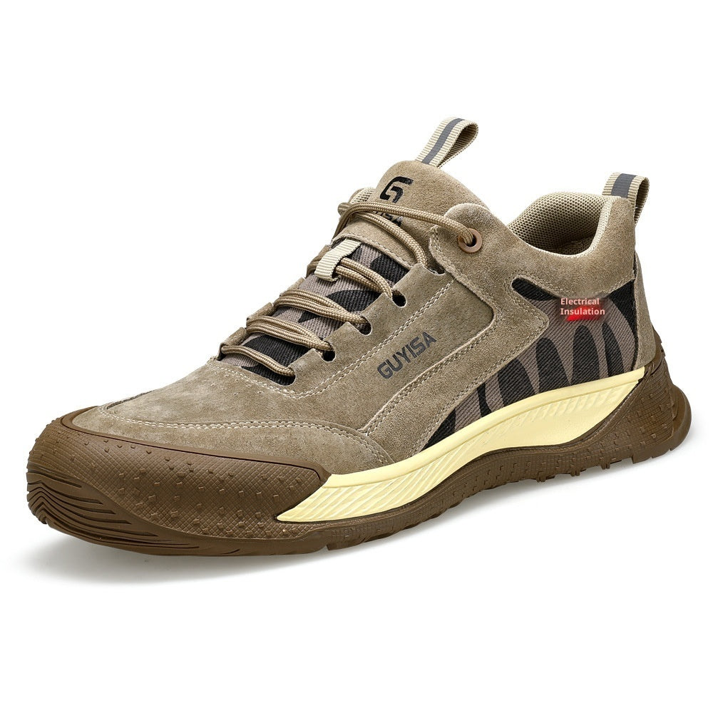 Mens Safety Shoes With Steel Toes  Designed To Protect Against Crushing And Puncture Hazards