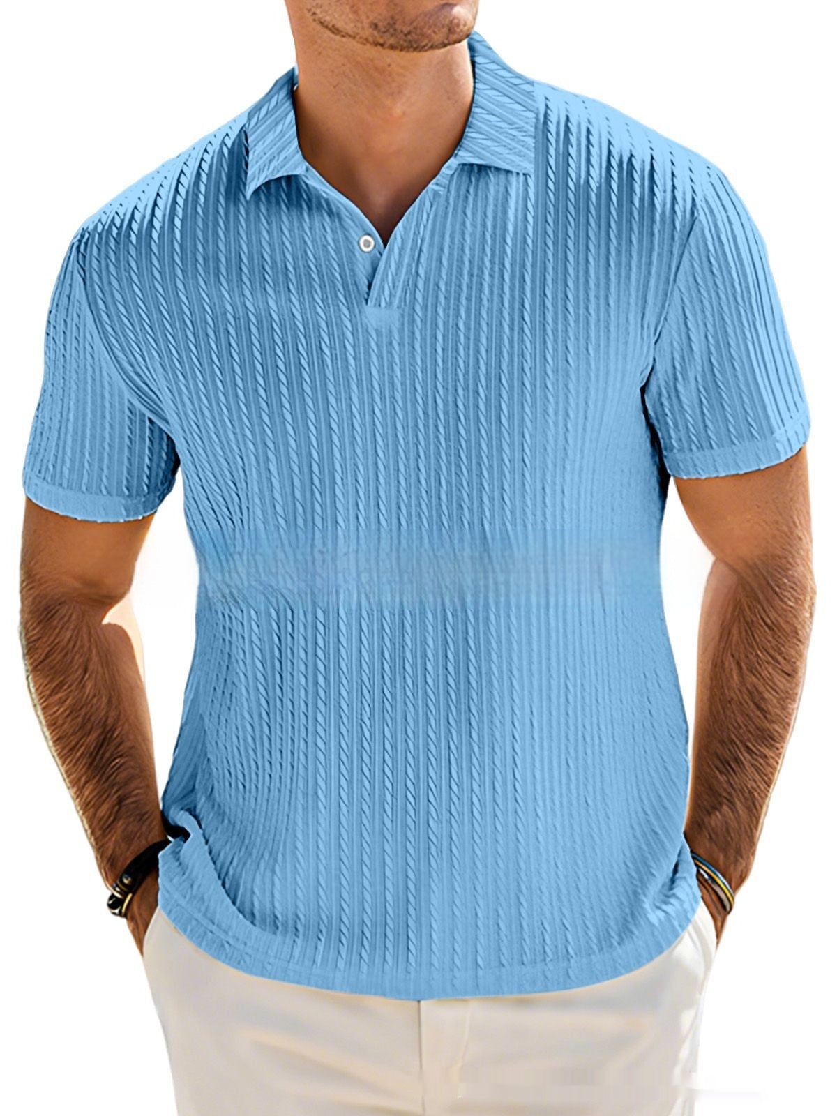 Summer Candy Colored Mens Knitted Sweater