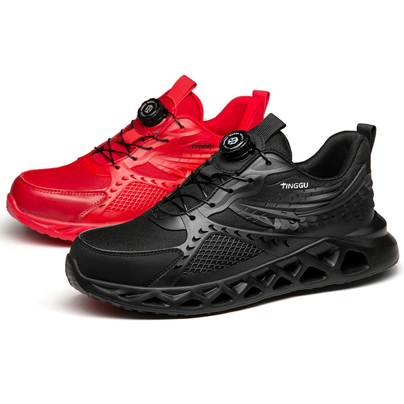 Mens Impact-resistant Puncture-proof  Breathable Deodorizing Work Shoes