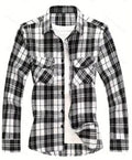 Mens Stylish Long-Sleeve Lapel Shirt