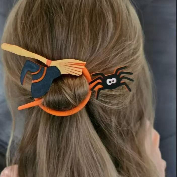 Halloween Barrettes Witch Bat Hairpin