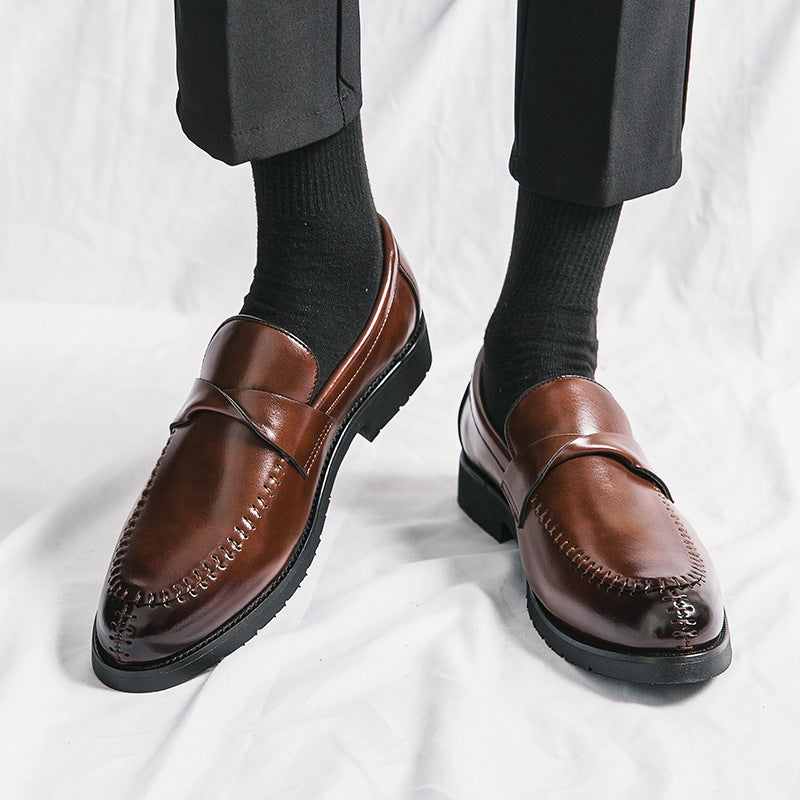 Mens Casual And Stylish Leather Shoes In British Business Style