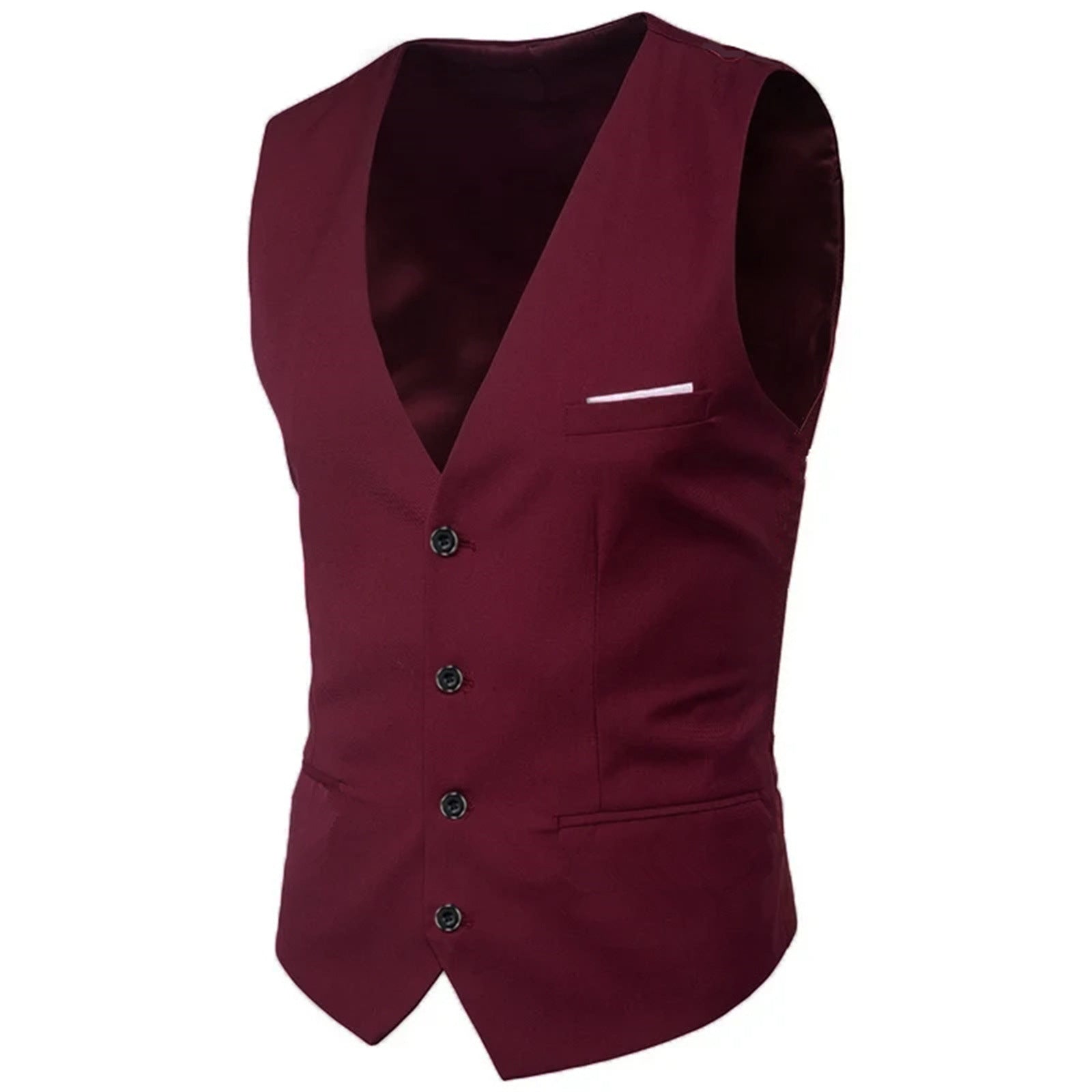 Mens Suit Vest Korean-style Suit Waistcoat