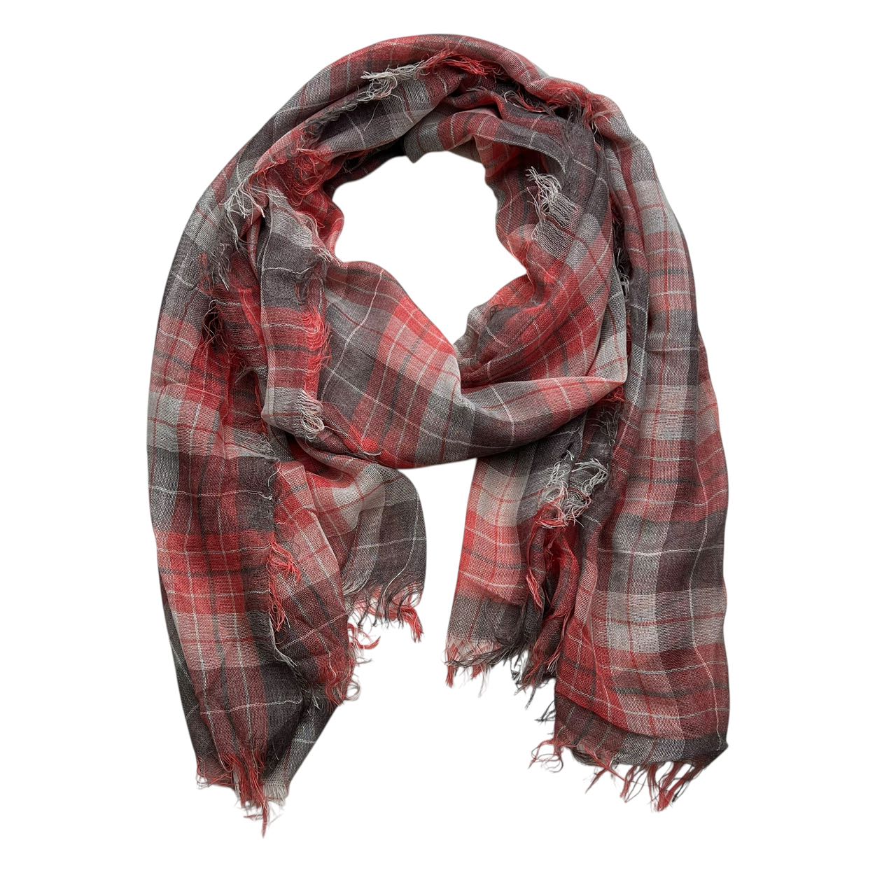 2pcs Lightweight Fashion Orange Red Yarn Dyed Scarf ,Luxe Look For Evening Wear,Scarf,vacation,daily Life,evening Party,Office Appropriate Subtlety For Women Men