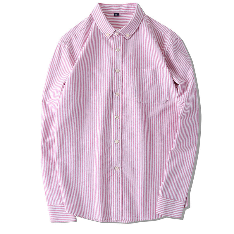 Spring Summer Long Sleeve Striped Shirt