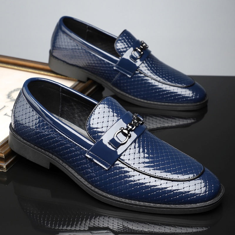 Minimalist British Style Mens Business Leather Shoes