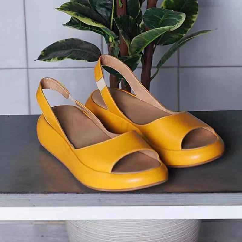 Shoes fish mouth thick ladies sandals