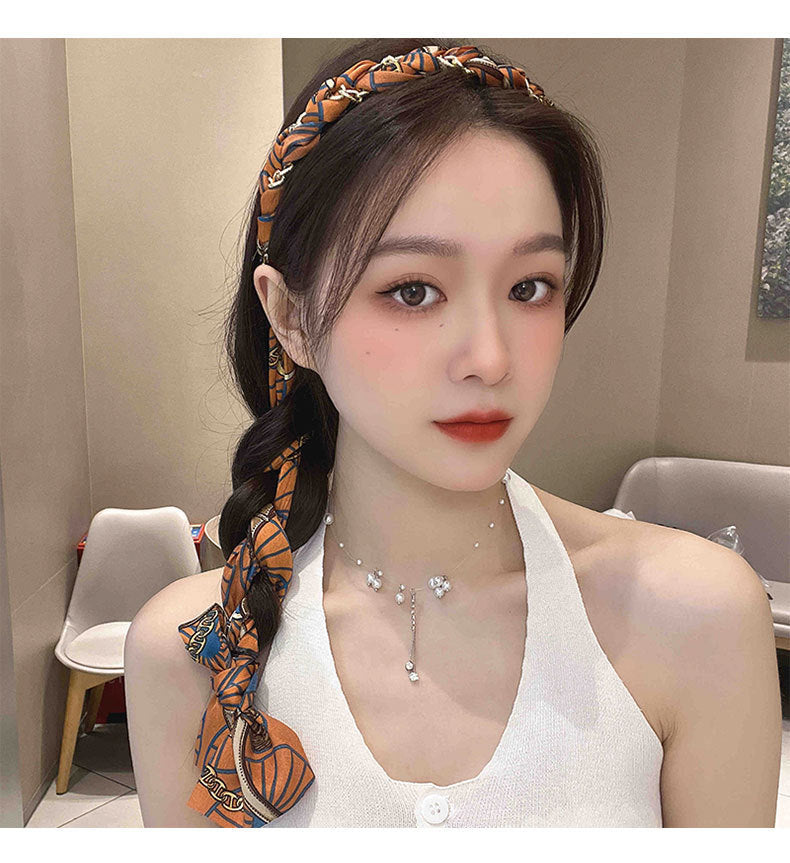 Bow Braided Hair Band For Women