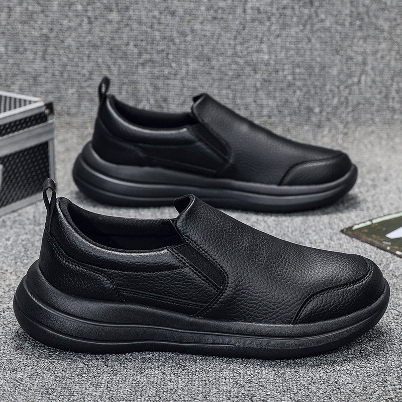 Mens Lightweight Luxury Leather Walking Shoes For Casual Wear