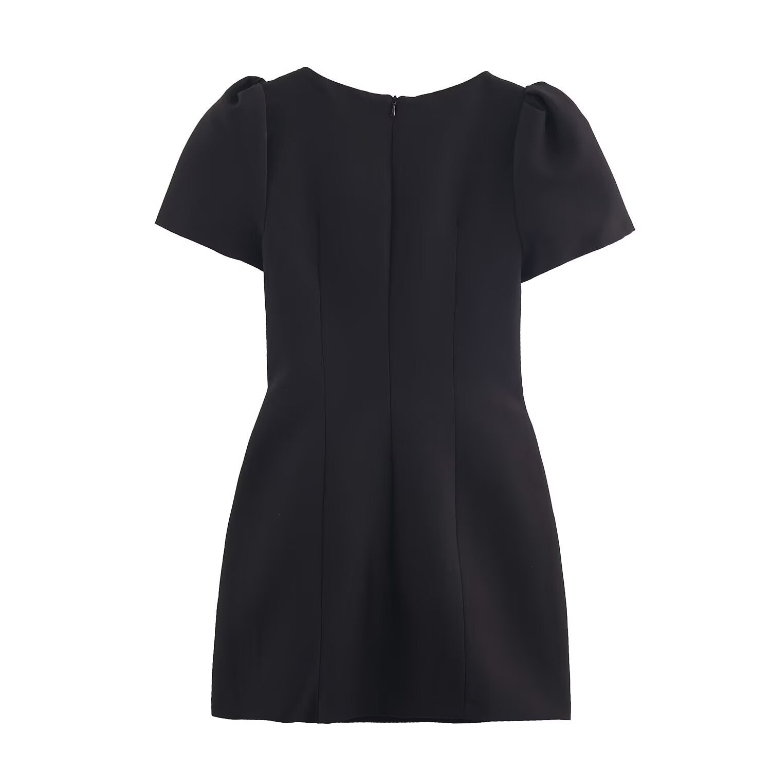 Womens Western-style Chic Pleated-pocket Dress