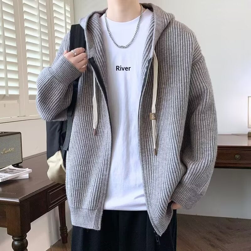 Stylish Cardigan Sweater Jacket For MenAutumnWinter Style