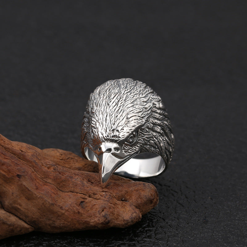 Personalized Creative Eagle Head Men's Ring