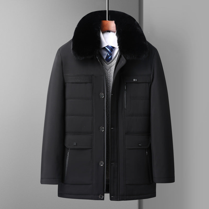 Mid-age Mens Lambswool Jacket