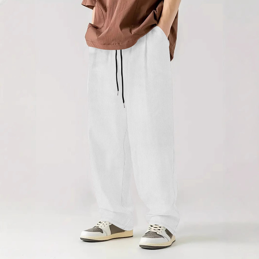 Corduroy Casual Sports Loose-Fit High-Waisted Pants