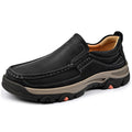 Mens Large-size Slip-on Lightweight Casual Leather Shoes