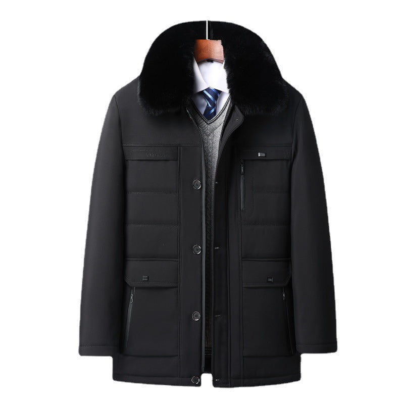 Mid-age Mens Lambswool Jacket