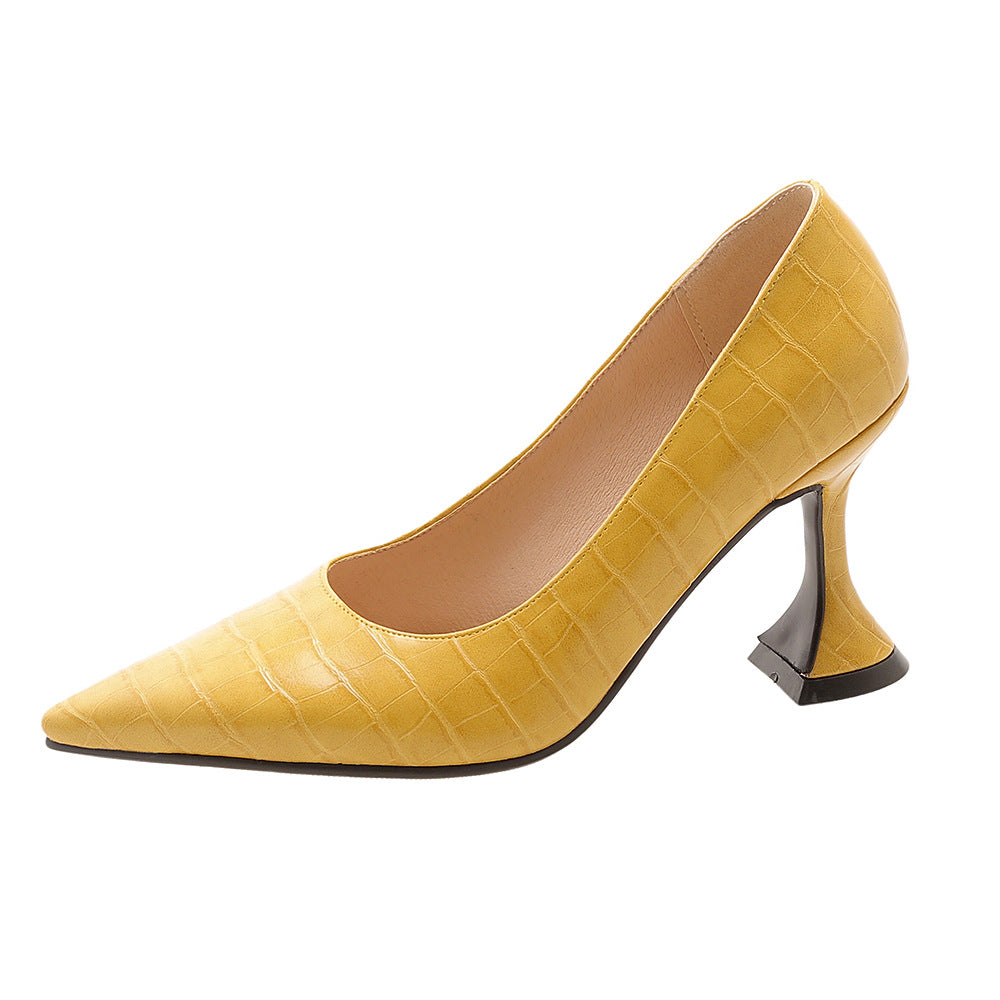 Womens Minimalist Pointed-toe High Heels