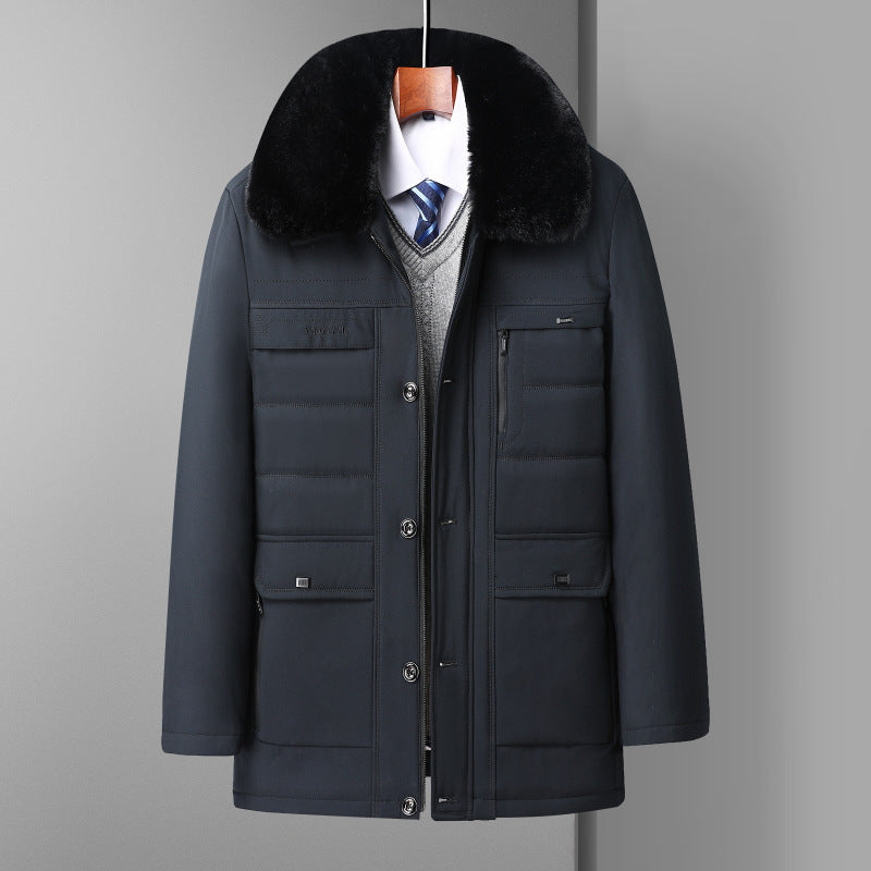 Mid-age Mens Lambswool Jacket