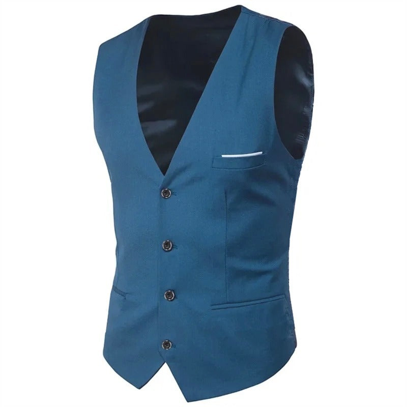Mens Suit Vest Korean-style Suit Waistcoat