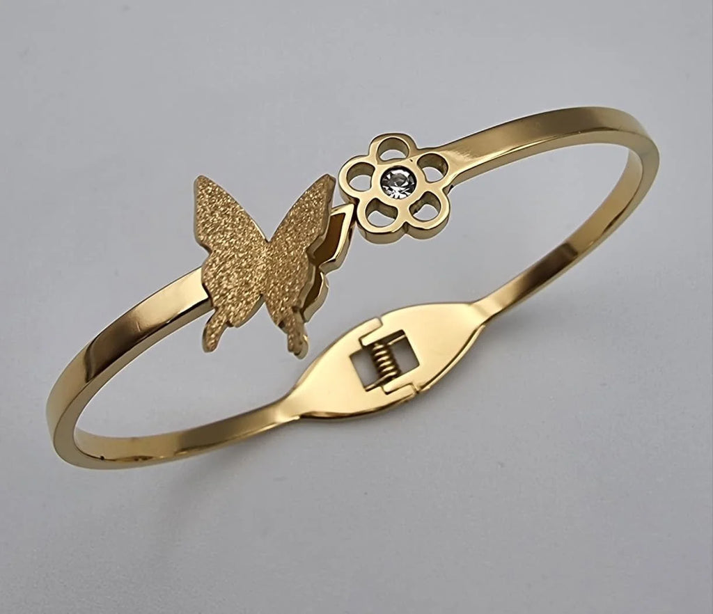 Butterfly & Blossom Harmony Bangle