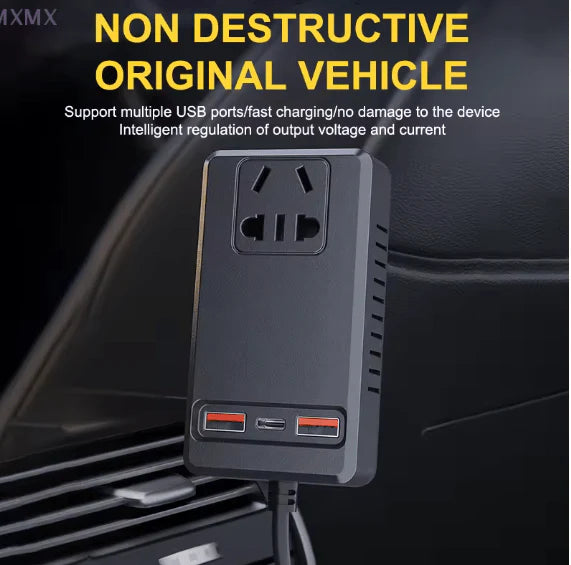 C12 - Intelligent Car Power Inverter with USB Ports
