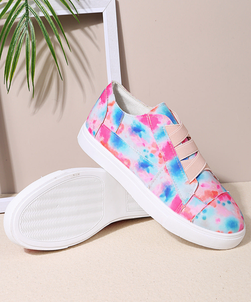 Color Canvas Shoes Ladies Flat Casual