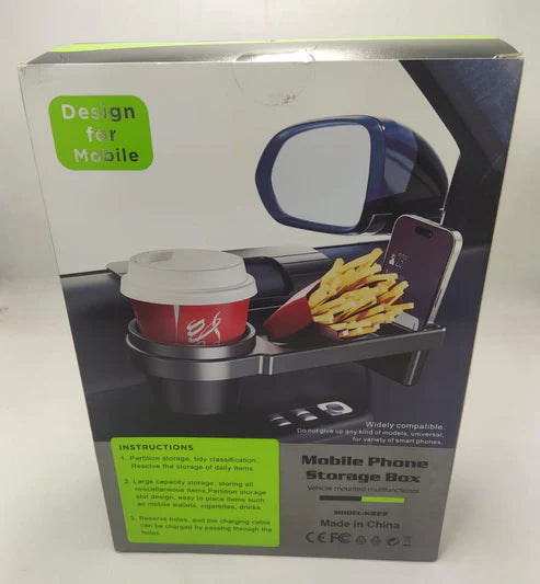 Car Armrest Mobile Phone & Cup Holder