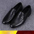 Mens Casual Breathable Leather Shoes With Soft Soles