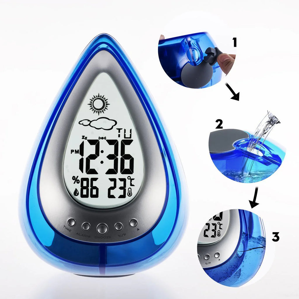 Drop Shaped Digital Alarm Clock
