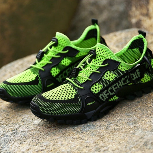 Mens Outdoor Flyknit Casual Hiking Shoes