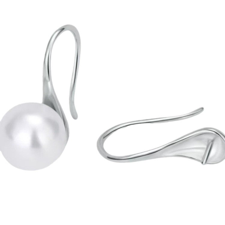 Womens Pearl Hook Earrings For High Heels