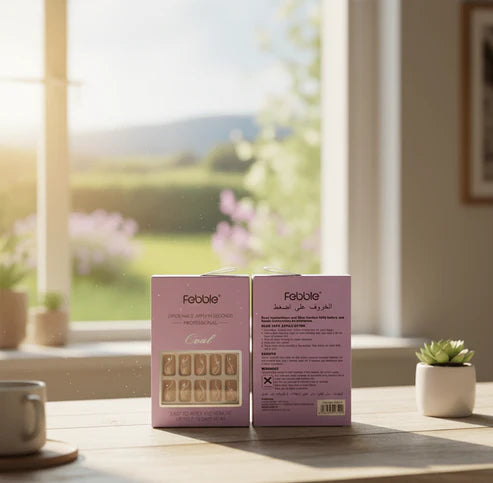 Febble - Natural Nude Stiletto Nails (Original)