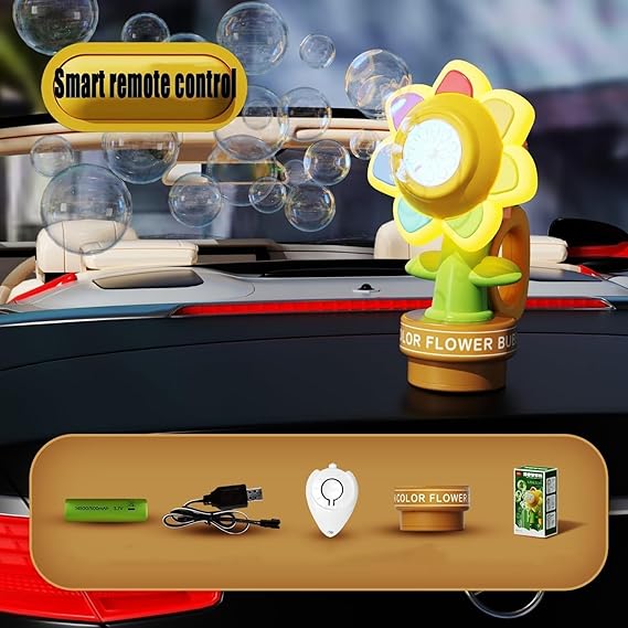 Flower Bubble Machine Toy