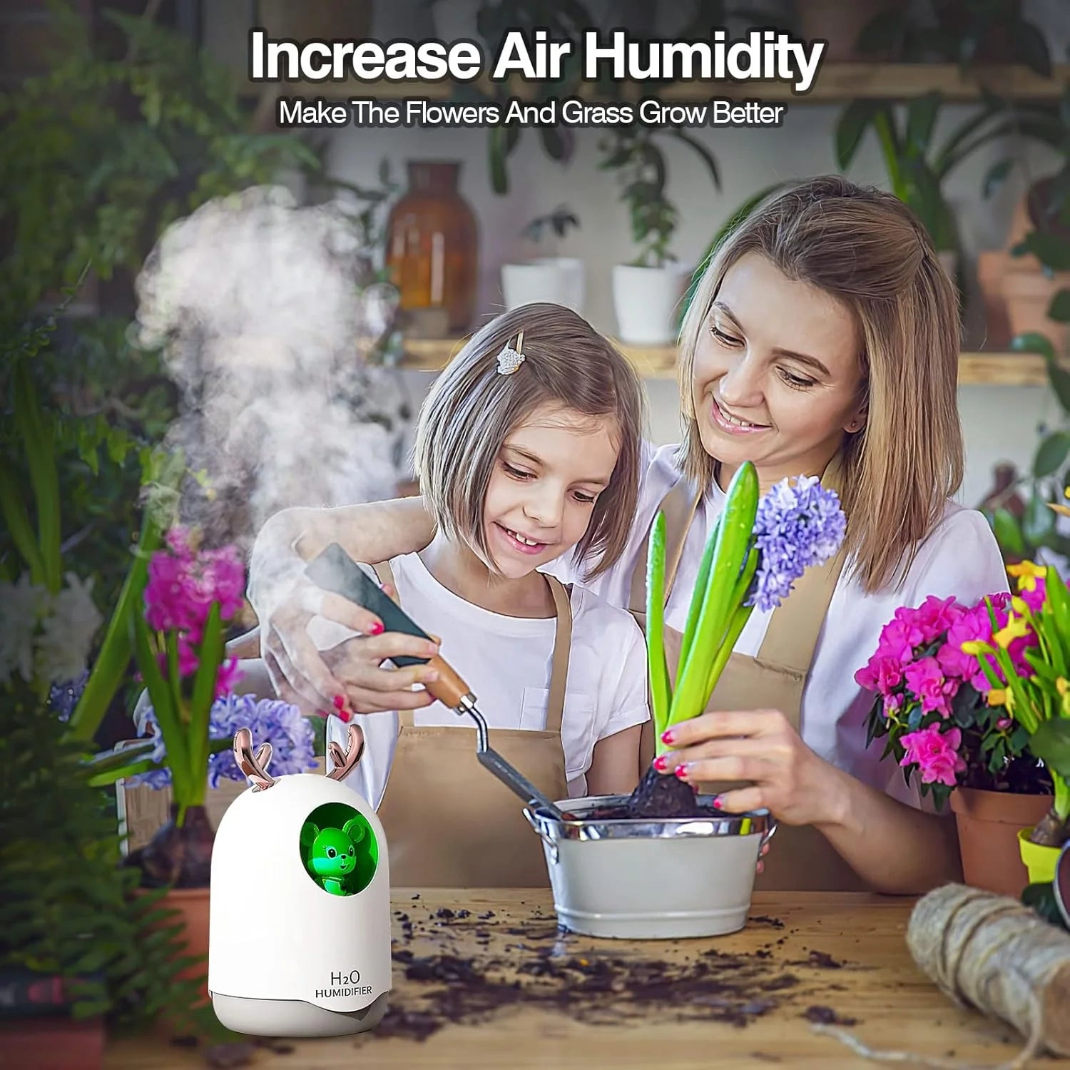 H2O Deer Antler LED Mini Humidifier