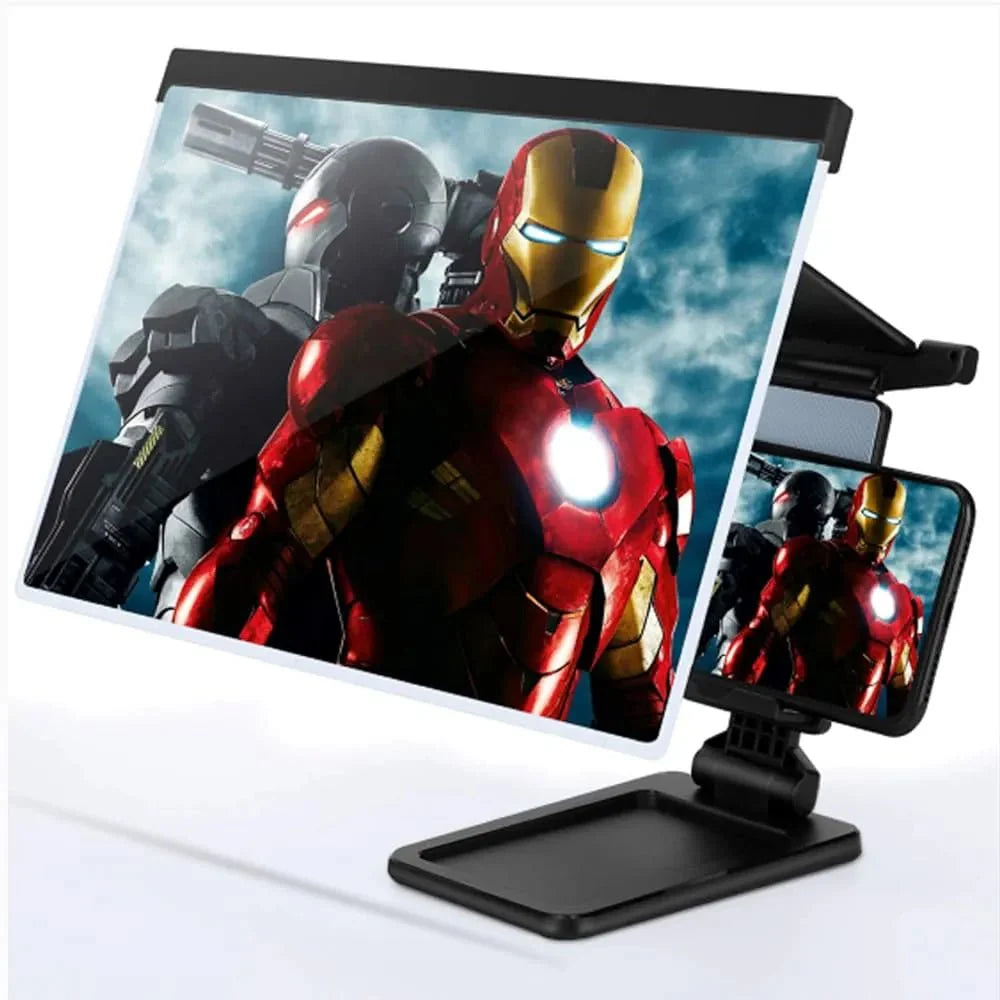 HD Phone Screen Amplifier with Foldable Phone Stand