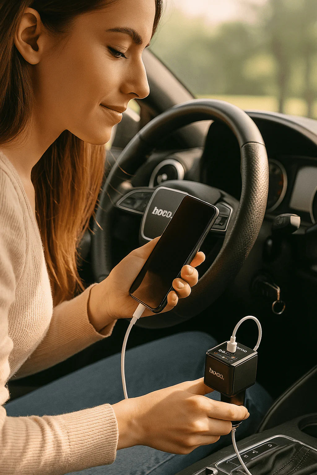 Hoco - 4-in-1 Car Charger