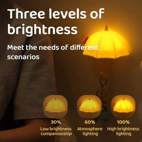 Mini Umbrella Magnetic Silicone Light