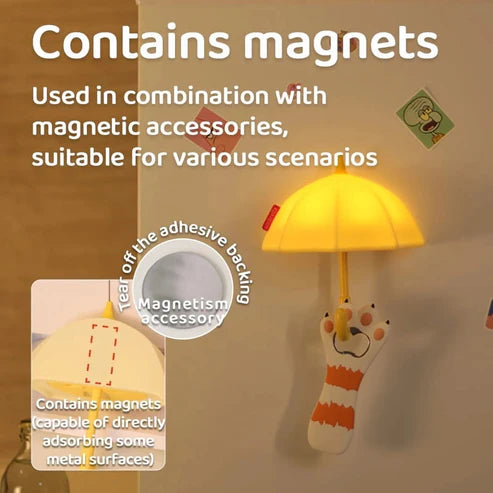 Mini Umbrella Magnetic Silicone Light